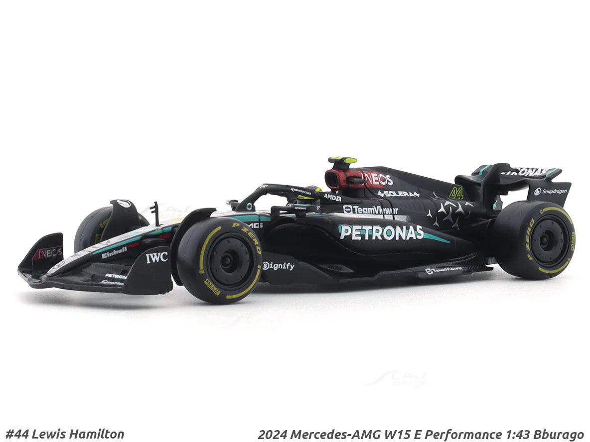 2024 Mercedes-AMG W15 No. 44 Lewis Hamilton 1:43 Bburago Formula 1