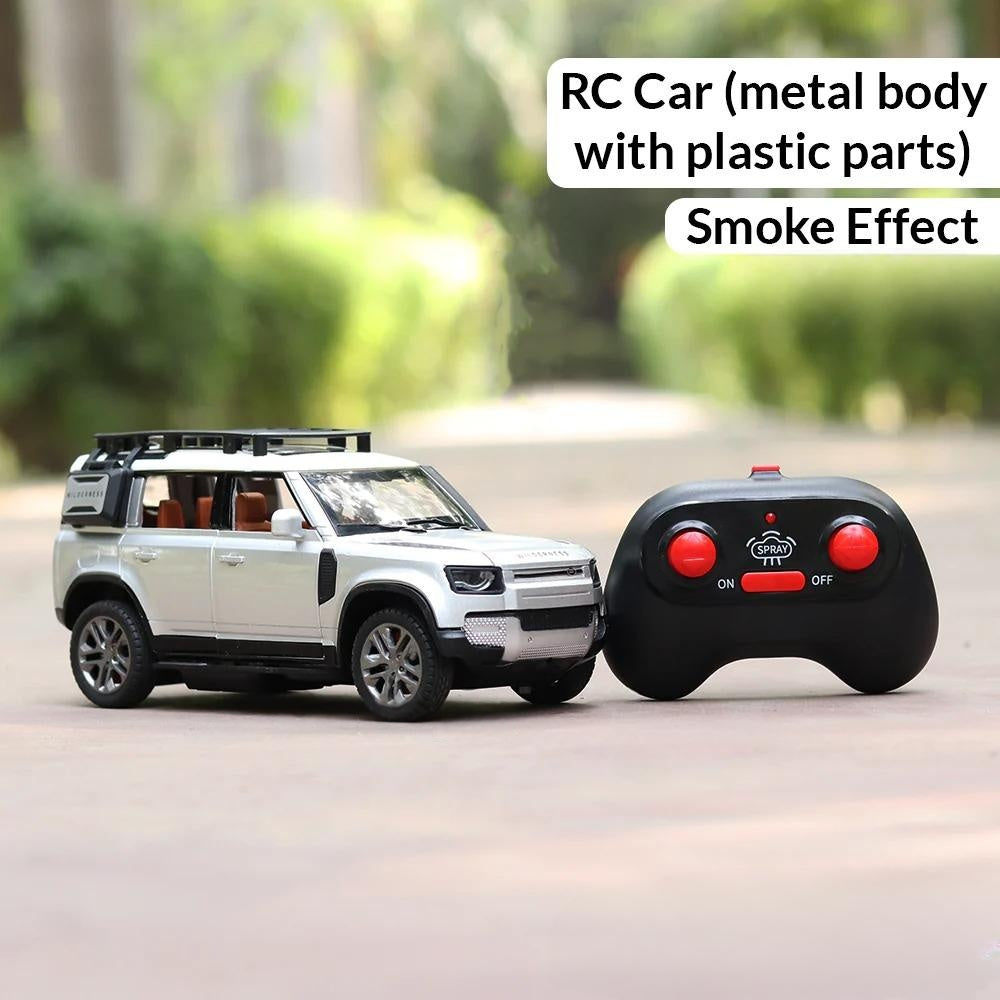 Defender RC Diecast Car with Smoke and Opening Doors diecast scale model car